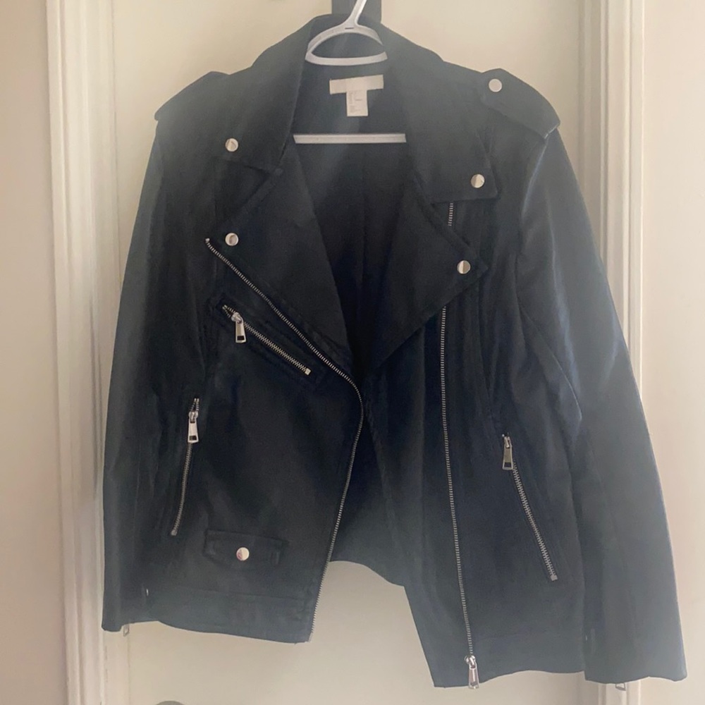 Faux leather jacket